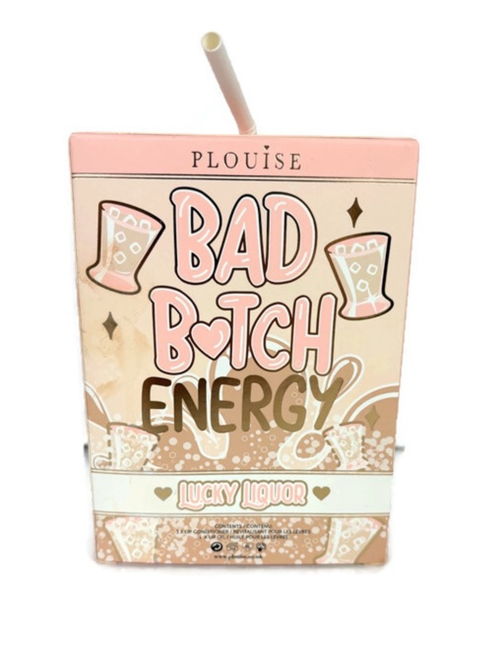 P.Louise Bad B*tch Energy Irish Cream Lip Oil & Lip Conditioner Set NEW